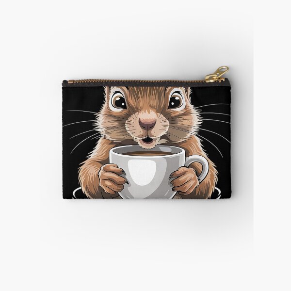 Item preview, Oh Look Cat Surprised Coffee Squirrel funny humor  designed and sold by RuthGAArt.