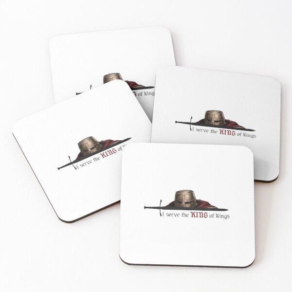 Item preview, I Serve the King of Kings – Faith, Sword & Knight Christian Design designed and sold by Crumus.
