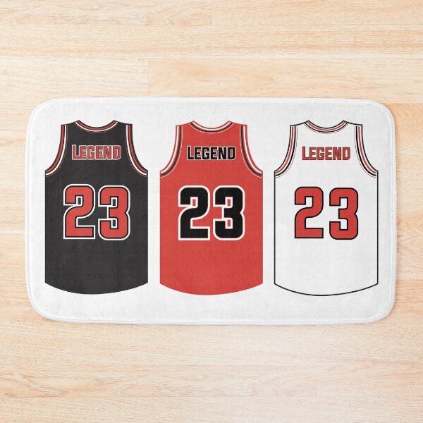 Item preview, Basketball jersey number 23 - Black Red White designed and sold by Wolagno.