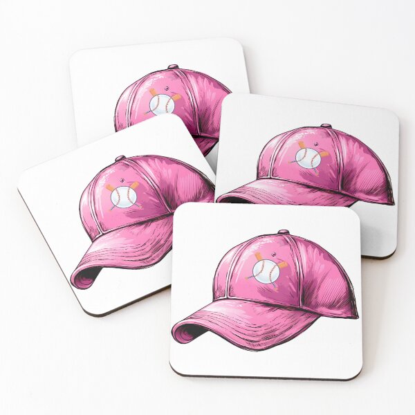Item preview, Pink Baseball Cap Illustration - Hand-Drawn Sports Streetwear Aesthetic designed and sold by DesignArtist.ia.