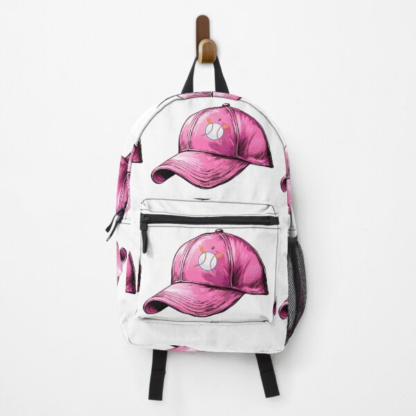 Item preview, Pink Baseball Cap Illustration - Hand-Drawn Sports Streetwear Aesthetic designed and sold by DesignArtist.ia.