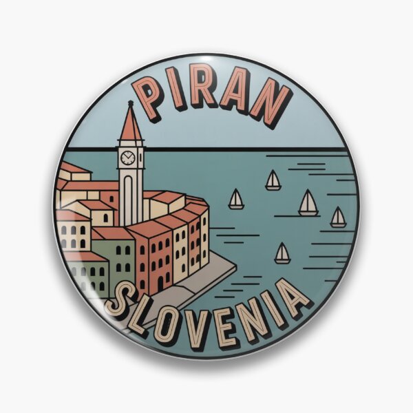 Item preview, Piran Slovenia Vintage Travel Badge Sticker designed and sold by Timeless Design.