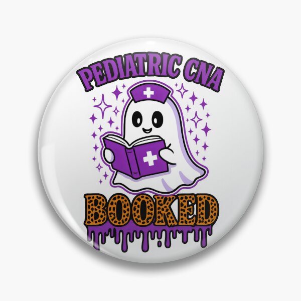 Item preview, Pediatric CNA Booked Ghost Nurse – Cute Halloween Pediatric Nursing Design designed and sold by ClinicalHubs.