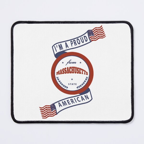 Item preview, Proud American Massachusetts State Badge designed and sold by capricedefille.