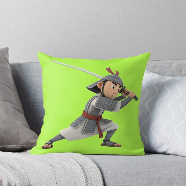 Item preview, Japanese Samurai Cartoon Warrior Fighting Pose with Katana Sword designed and sold by Fashion Empire.