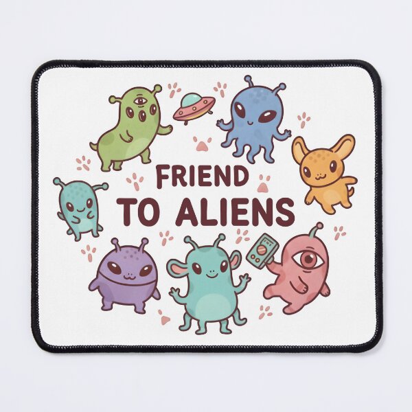 Item preview, Friend to Aliens Cute Kawaii Illustration designed and sold by Senkov.