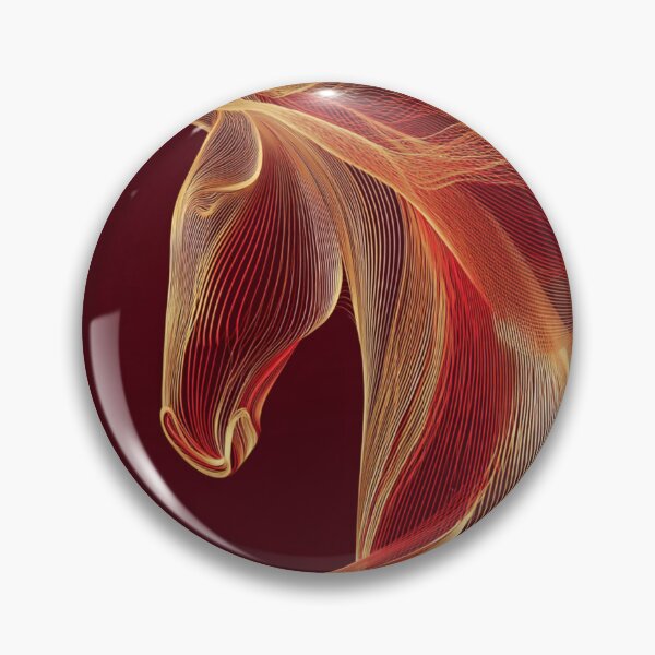 Item preview, Abstract Minimalistic 2026 Red Fire Horse Elegant Curvature  designed and sold by GrinGalore.