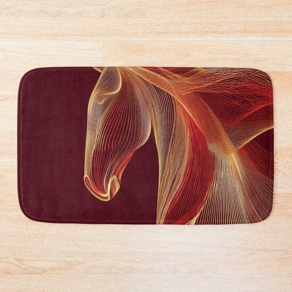 Item preview, Abstract Minimalistic 2026 Red Fire Horse Elegant Curvature  designed and sold by GrinGalore.