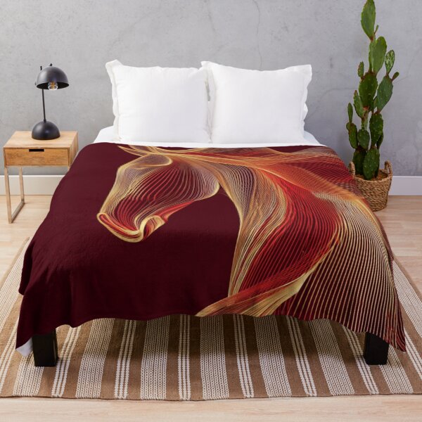 Item preview, Abstract Minimalistic 2026 Red Fire Horse Elegant Curvature designed and sold by GrinGalore.