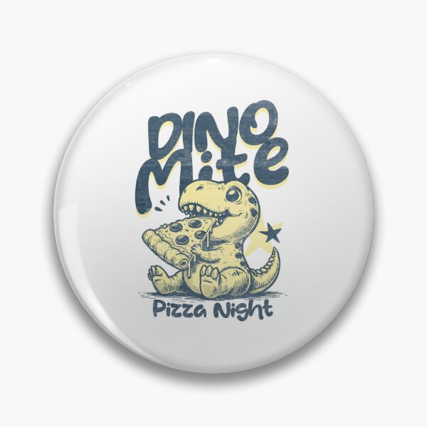 Item preview, Dino Mite Pizza Night Cute Art designed and sold by Mido tee art shop.