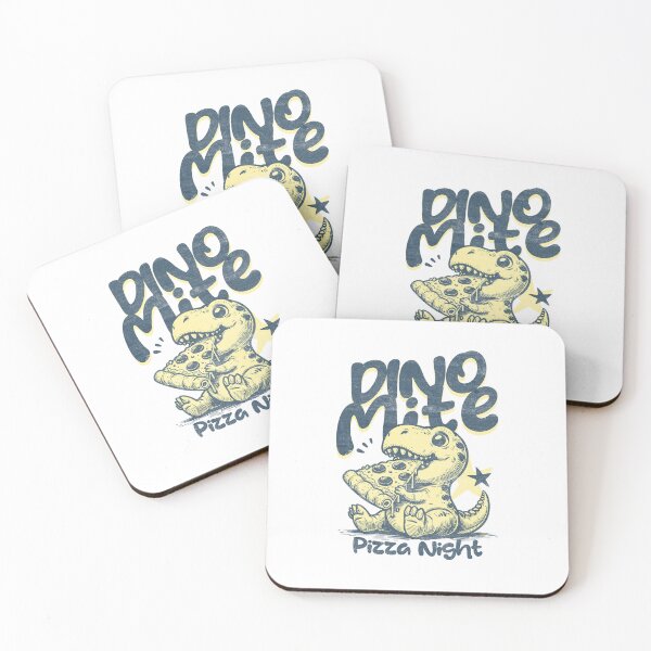 Item preview, Dino Mite Pizza Night Cute Art designed and sold by Mido tee art shop.