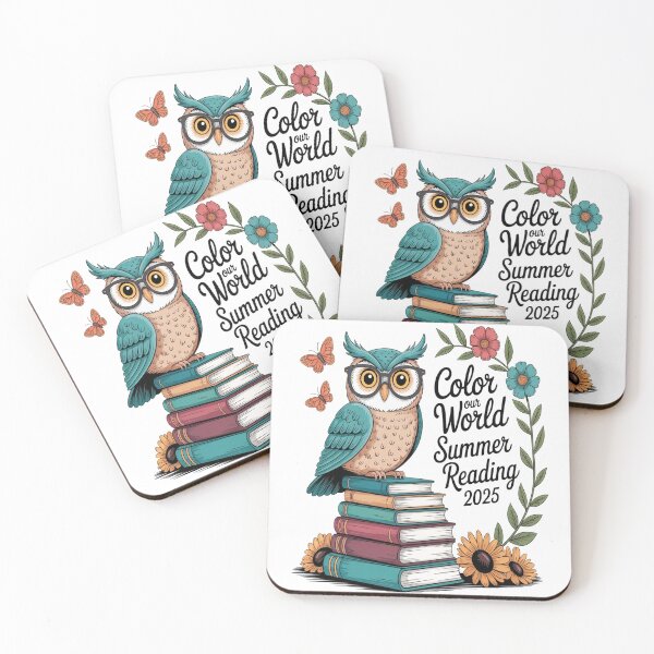 Item preview, Color Our World Summer Reading Program 2025 Owl designed and sold by StuffNestie.