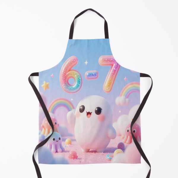 Item preview, DolledUp Moment: Kawaii-Surreal Dreamscape with “6–7” - Jelly Creatures & Cosmic Candy Clouds designed and sold by FotoworldEdel.