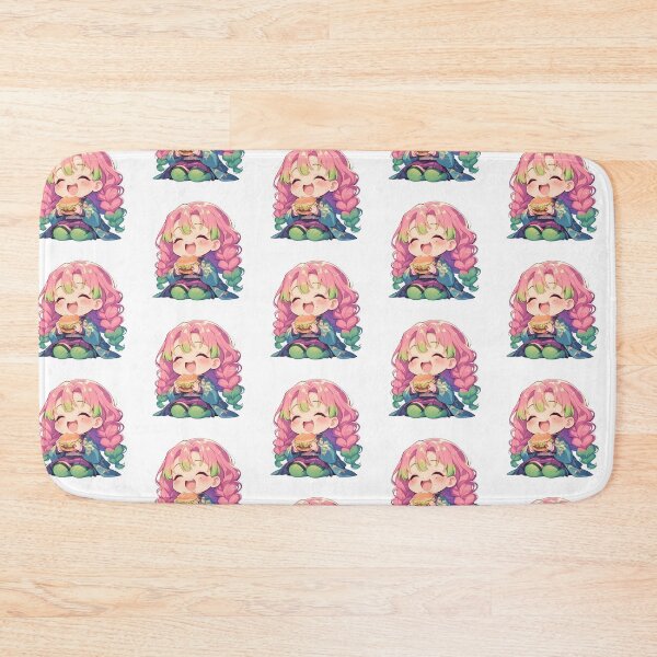 Item preview, Mitsuri Kanroji Demon Slayer Anime Girl Kawaii Chibi Burger Happiness designed and sold by mildaclairmo.