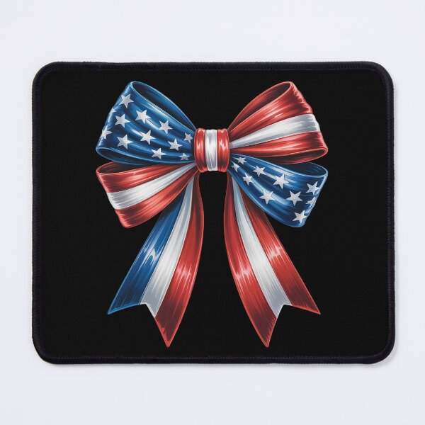 Item preview, Memorial Day Cute USA Flag Bow Coquette designed and sold by Libbysharts.