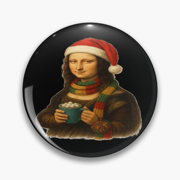 Item preview, Mona Lisa Christmas Edition – Cozy Hot Cocoa Art designed and sold by alizo74.