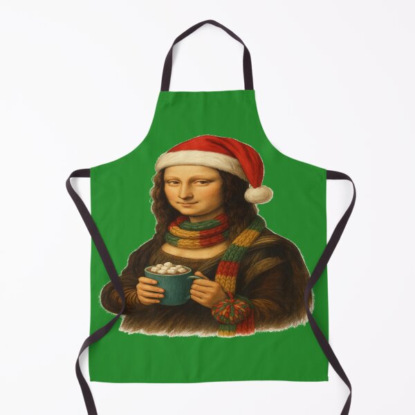 Item preview, Mona Lisa Christmas Edition – Cozy Hot Cocoa Art designed and sold by alizo74.