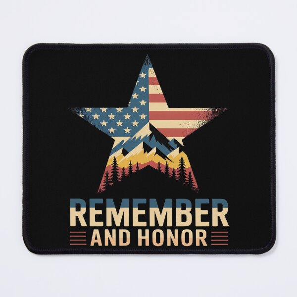 Item preview, Memorial Day USA Star Mountain Patriotic Honor Freedom designed and sold by Libbysharts.
