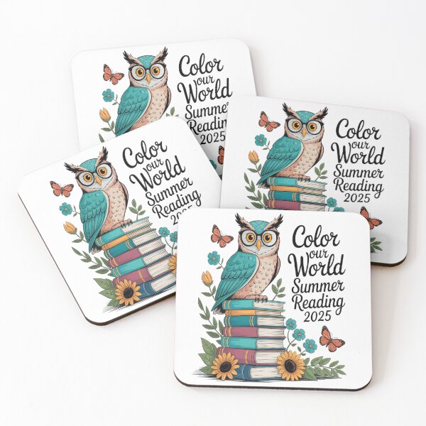 Item preview, Color Our World Summer Reading Program 2025 Owl designed and sold by StuffNestie.