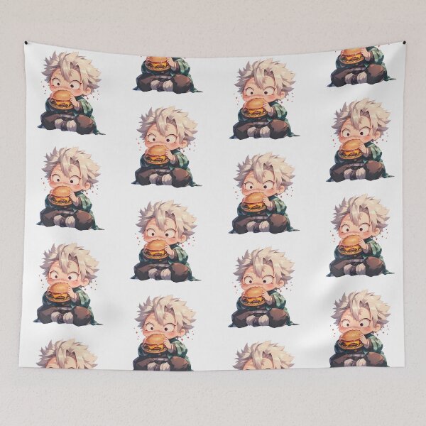 Item preview, Sanemi Shinazugawa Demon Slayer Anime Kawaii Chibi Burger Crunch designed and sold by mildaclairmo.