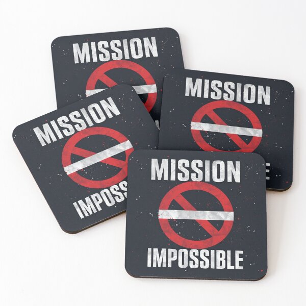 Item preview, “Mission Impossible – Never Quit Motivational Quote T-Shirt” designed and sold by rsuniquestyle.