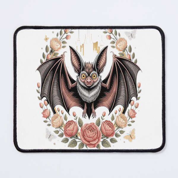 Item preview, Cute Bat With Flowers I Aesthetic Bat designed and sold by StuffNestie.