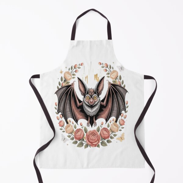 Item preview, Cute Bat With Flowers I Aesthetic Bat designed and sold by StuffNestie.