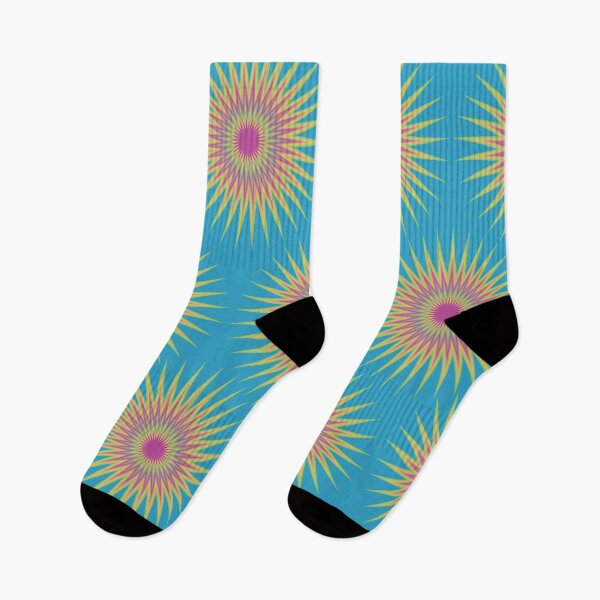Item preview, Retro 70s Starburst Patterin in Blue and Yellow designed and sold by studioarchive.