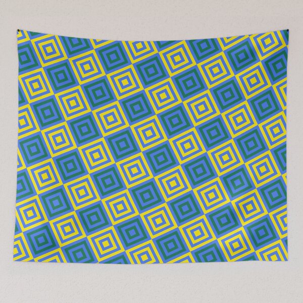 Artikelvorschau, Atemberaubendes Schachbrettmuster „Argyll Squares“ – Abstraktes geometrisches Muster – Trauergeschenke entworfen und verkauft von RoyalStarsPatts.