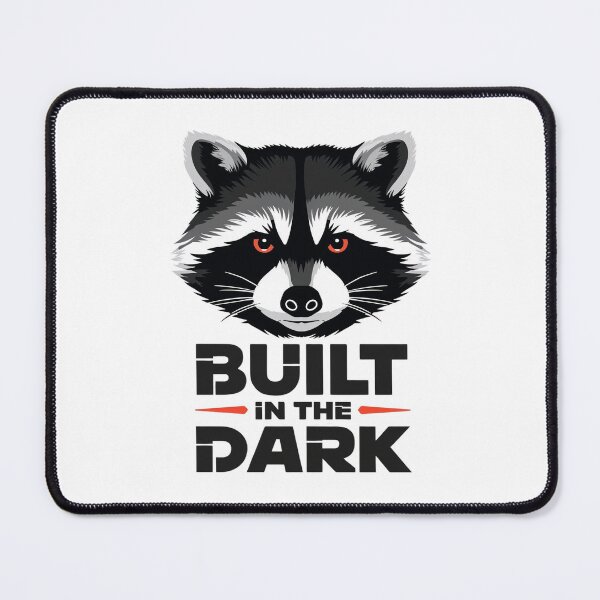 Item preview, Built in the Dark – Techno Raccoon designed and sold by Purdiole-art.