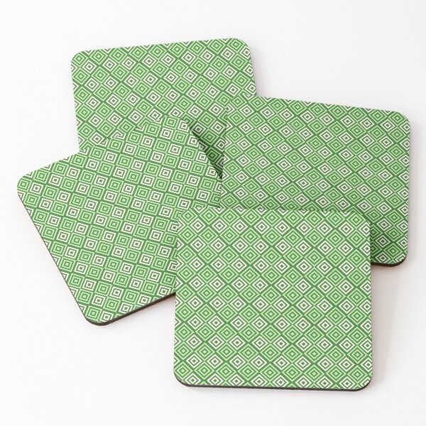 Item preview, Green Argyle Square  - Abstract Geometric Shape Pattern - Unique Gifts designed and sold by RoyalStarsPatts.