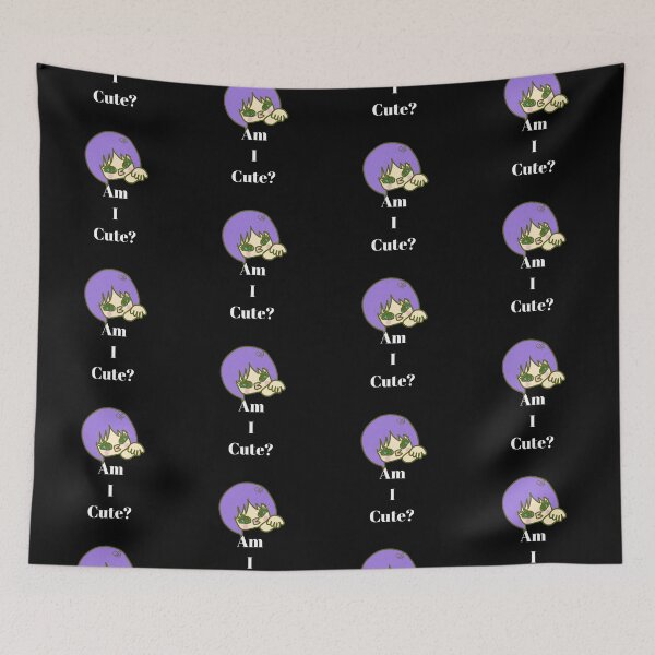 Item preview, LaMaisonOfMY MY AM I CUTE? POPPY CHARLOTTE COLLECTION  NO.5 White Text designed and sold by LaMaisonOfMY.