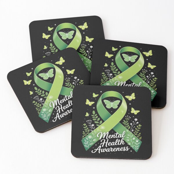 Item preview, Mental Health Awareness Butterfly Green Ribbon designed and sold by Tatianamiobi.