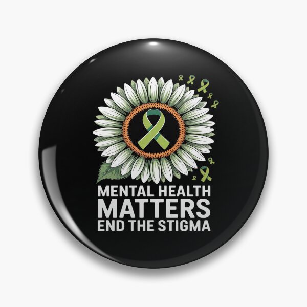 Item preview, Mental Health End The Stigma Sunflower Green Ribbon Therapy designed and sold by Tatianamiobi.