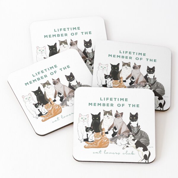 Item preview, Cat Lovers Club - Multiple Cats Design designed and sold by BlackcatRandP.