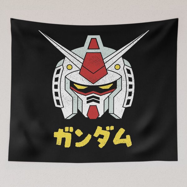 Item preview, Vintage Gundam Katakana Logo Distressed Retro Mecha Anime designed and sold by redwane.