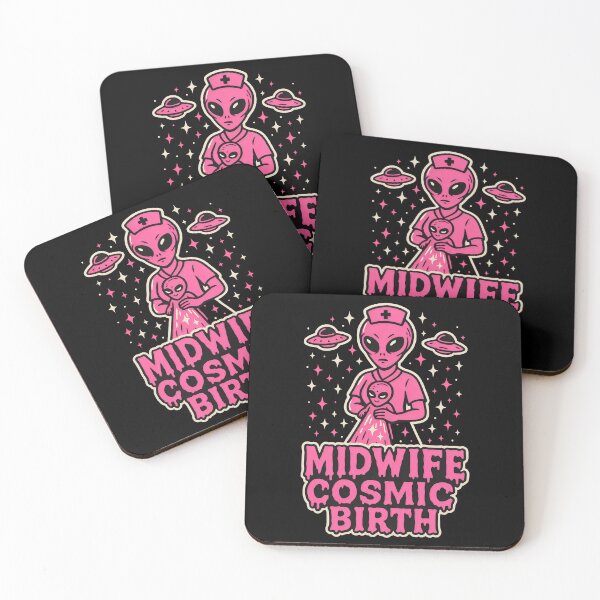 Item preview, Midwife Cosmic Birth Alien Delivery – Space Midwife Halloween Design designed and sold by ClinicalHubs.