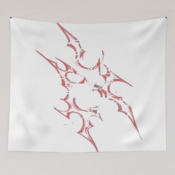 Item preview, Crimson Web Phantom – Dark Abstract Spider Emblem Art designed and sold by Moanx Store.
