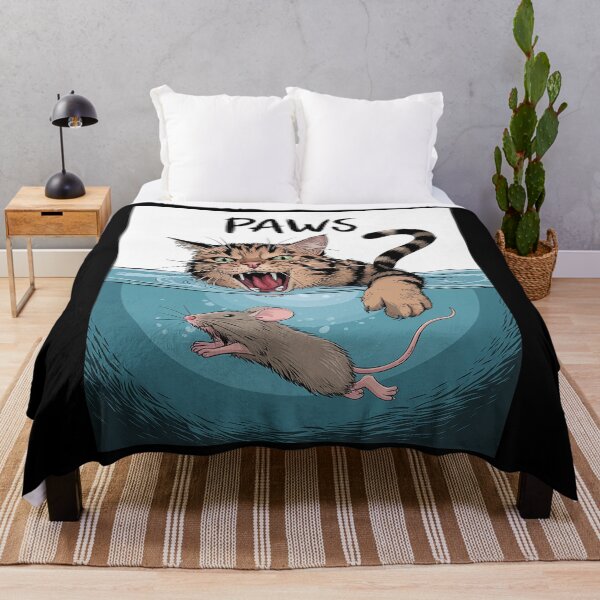 Item preview, PAWS Parody Cat Mouse Humorous Cat Chasing Mouse Kitten Long designed and sold by RuthGAArt.