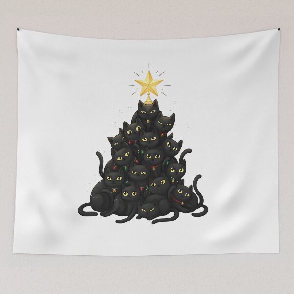 Item preview, Meowy Christmas Fitted designed and sold by cats-dogs1.