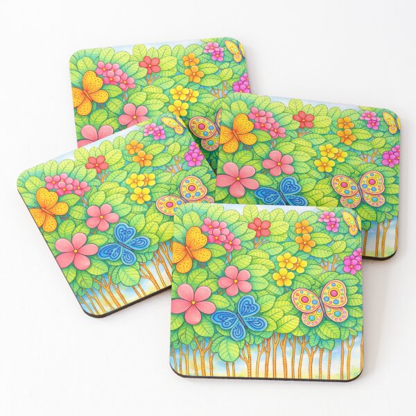 Item preview, Butterflies in the Frangipani Grove designed and sold by SharniArtist.