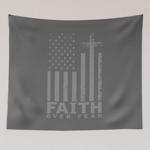 Item preview, America Pride US Flag Faith Over Fear Prayer  designed and sold by KristineLi.