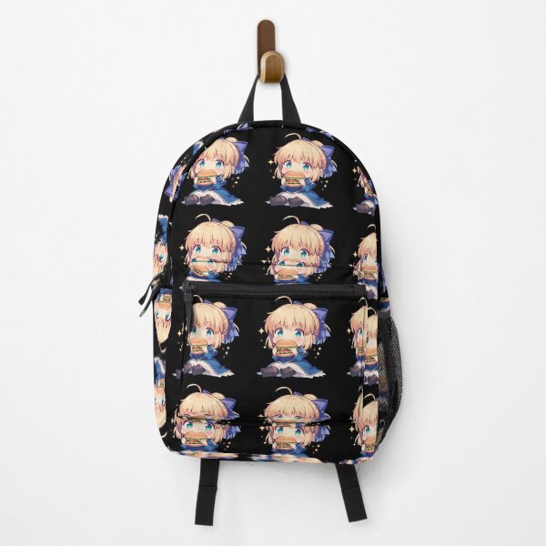 Item preview, Saber Fate Stay Night Chibi Kawaii Burger Anime Blue Dress designed and sold by mildaclairmo.