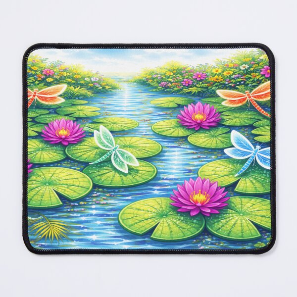 Item preview, Lillies Water Garden designed and sold by SharniArtist.