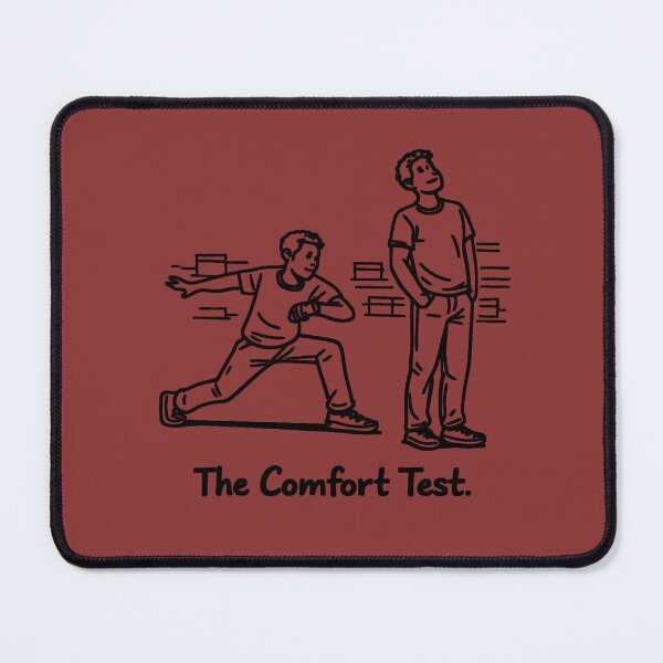Item preview, The Comfort Test – Funny Gay Couple Shoe Store Moment (LGBTQ+ Line Art) designed and sold by Elando1212.