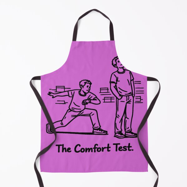 Item preview, The Comfort Test – Funny Gay Couple Shoe Store Moment (LGBTQ+ Line Art) designed and sold by Elando1212.