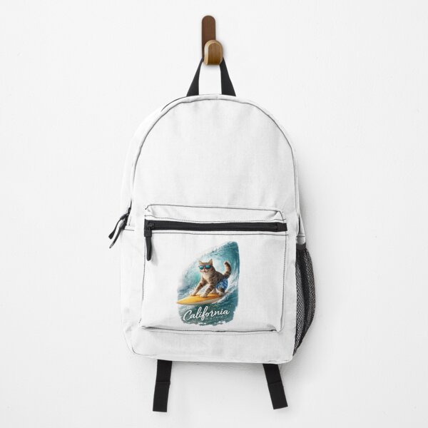 Item preview, Surfer cat on a wave in California designed and sold by Taoufik79-shop.