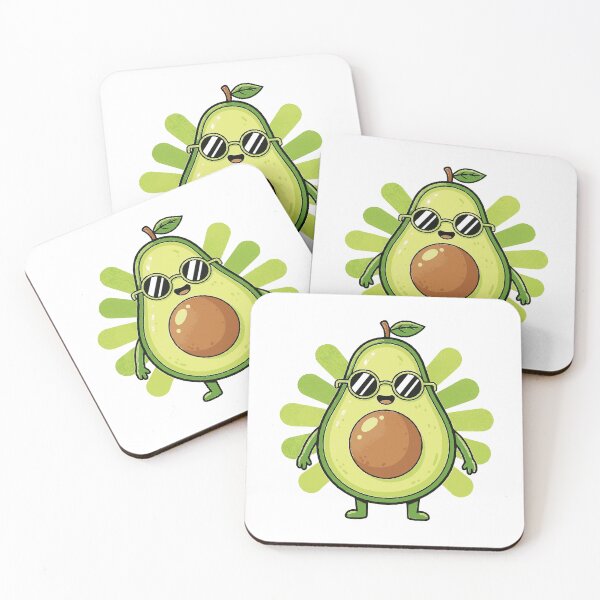 Item preview, Cool Avocado Character With Sunglasses Summer Art designed and sold by MartinxMarie.
