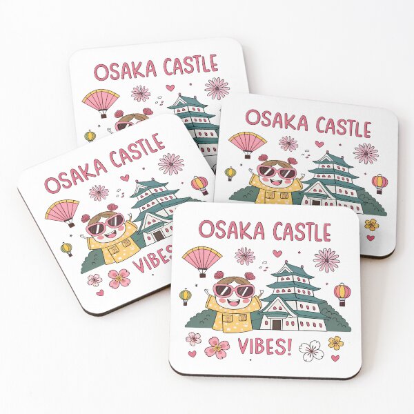 Item preview, Osaka Castle Vibes Kawaii Cartoon – Cute Japan Travel  & Kids Shirt Design designed and sold by VividOrganica.