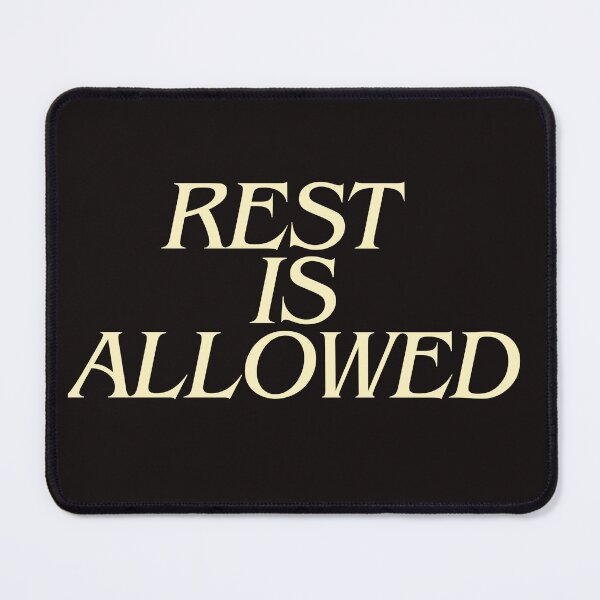 Item preview, Rest Is Allowed – Calm Quote for Overthinkers & Mental Health designed and sold by designbymahi.